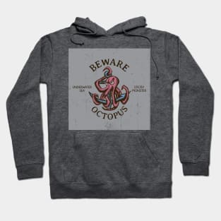 Retro Octopus Warning Hoodie